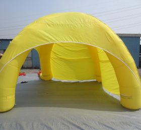 Tent1-308 पीला विज्ञापन गुंबद हवा भरने योग्यतम्बू