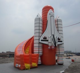 T8-391 हवा भरने योग्यस्लाइड रॉकेट विशालकाय स्लाइड