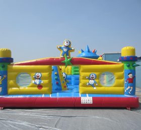 T6-355 डोरेमोन विशालकाय हवा भरने योग्यमनोरंजन पार्क बच्चों के लिए ग्राउंड गेम