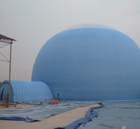 Tent1-76 नीला विशाल हवा भरने योग्यतम्बू