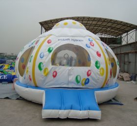 T2-2431 रंगीन गुब्बारा हवा भरने योग्यtrampoline