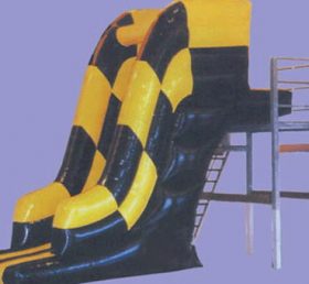 T10-110 पीले और काले हवा भरने योग्यपानी स्लाइड