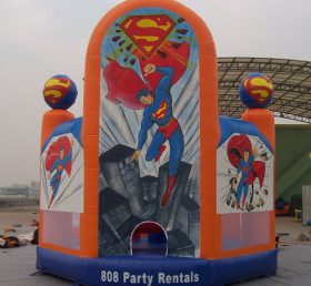 T2-2294 सुपरमैन सुपरहीरो हवा भरने योग्यtrampoline