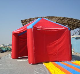 Tent1-244 लाल टिकाऊ हवा भरने योग्यतम्बू