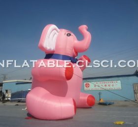 Cartoon1-167 गुलाबी हाथी हवा भरने योग्यकार्टून