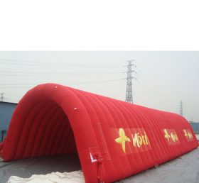 Tent1-364 लाल हवा भरने योग्यसुरंग तम्बू