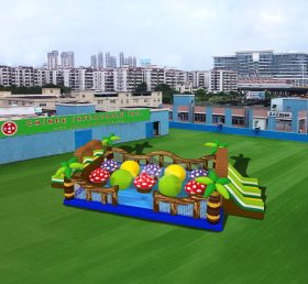 T6-456 फार्म विशाल हवा भरने योग्यमनोरंजन पार्क बच्चों के मशरूम खेल का मैदान