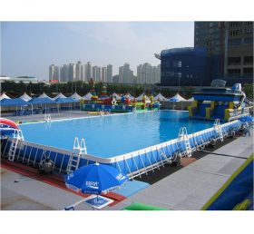 MP2-005 वयस्कों और बच्चों के लिए आउटडोर हार्ड ग्राउंड स्टील फ्रेम स्विमिंग पूल
