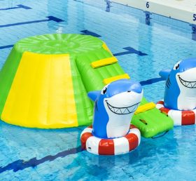 WG1-015 शार्क हवा भरने योग्यपानी के खेल पार्क पूल खेल