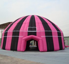 Tent1-370B काले-गुलाबी हवा भरने योग्यगुंबद